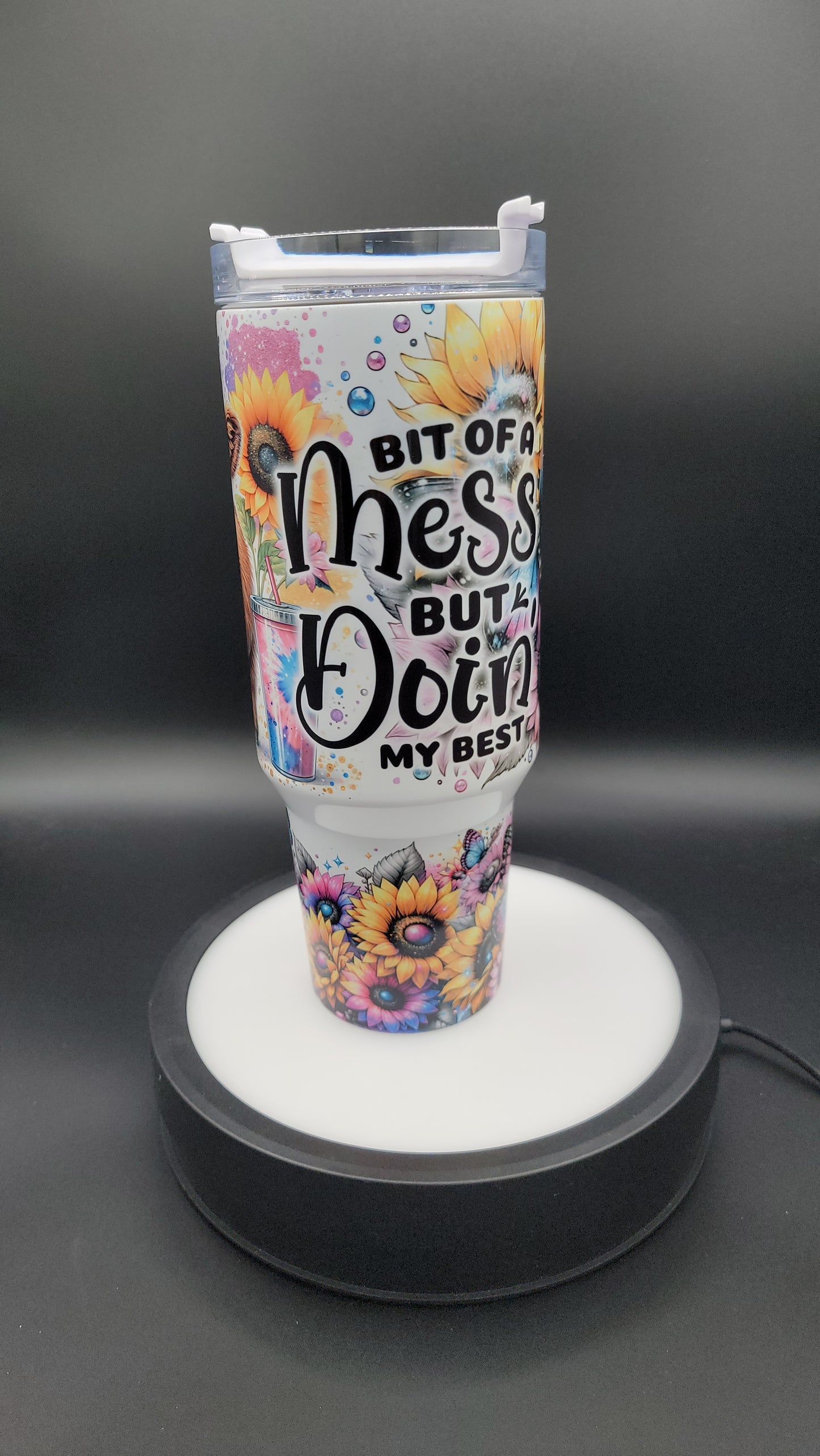 40 oz Tumbler Baby Highland Cow