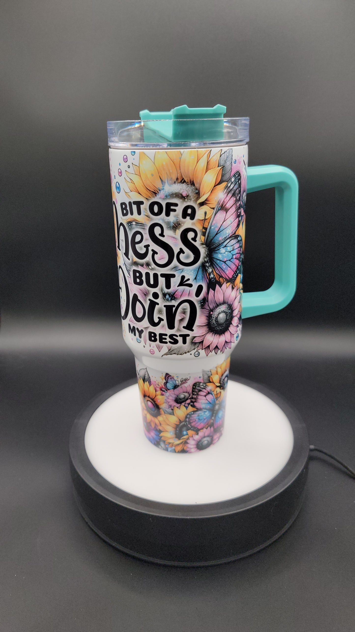 40 oz Tumbler Baby Highland Cow