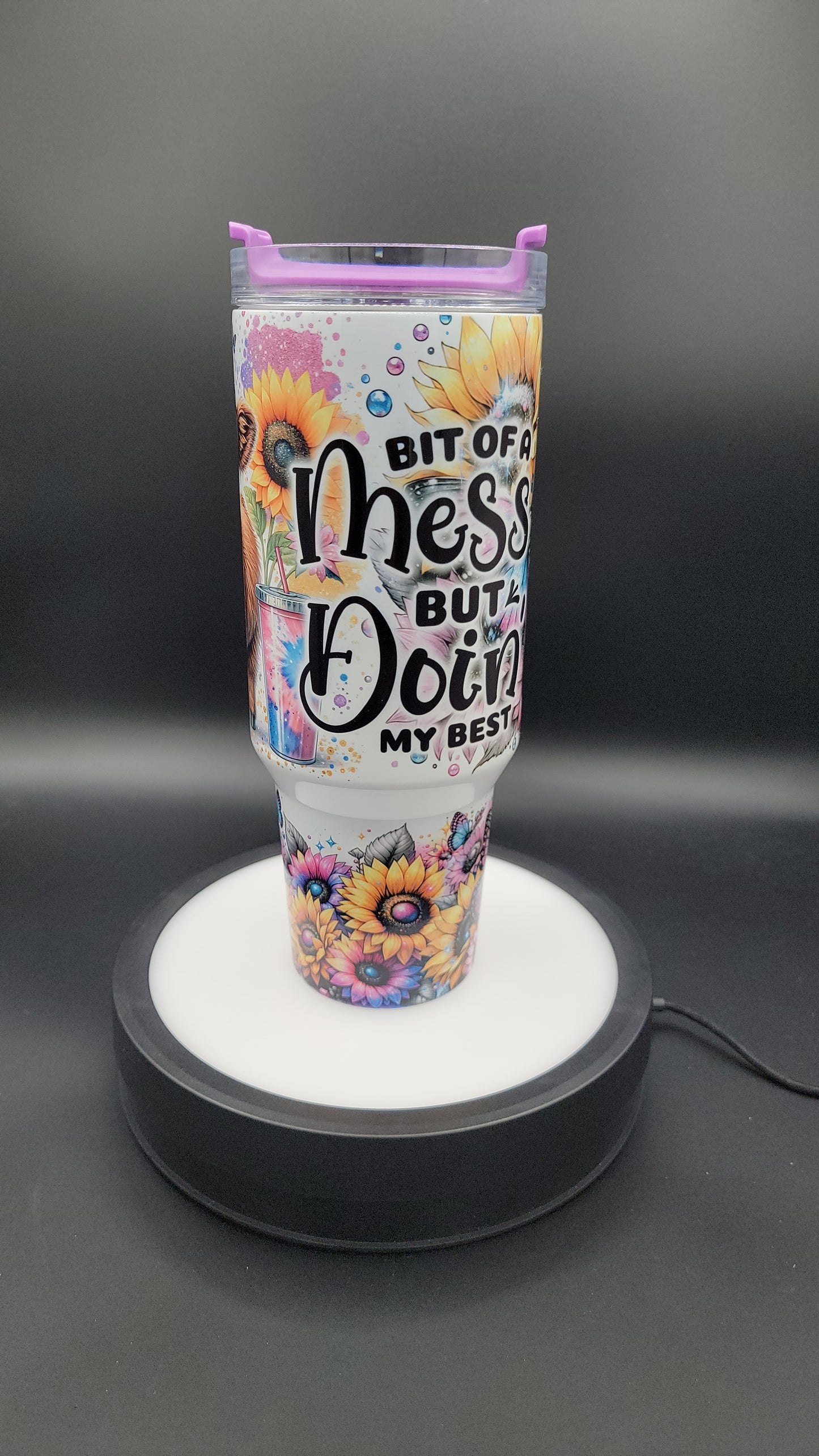 40 oz Tumbler Baby Highland Cow