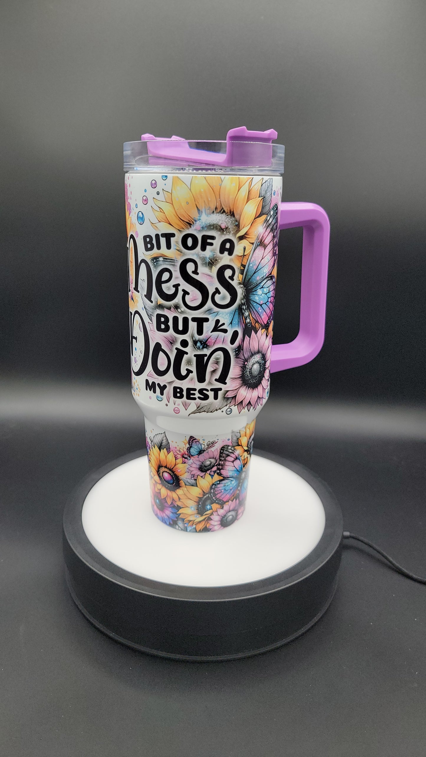 40 oz Tumbler Baby Highland Cow