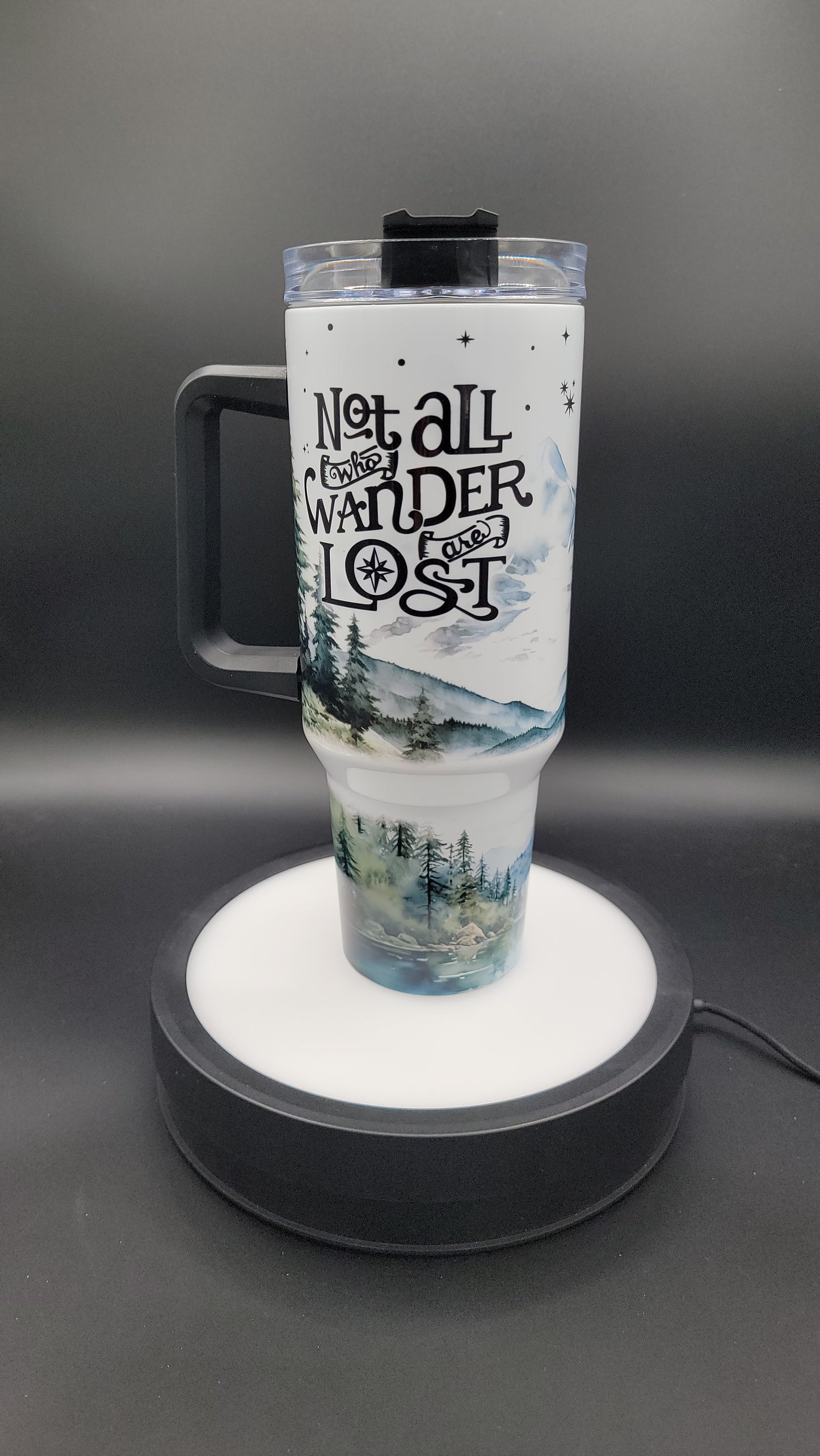 40oz Tumbler Not All Who Wonder are Lost