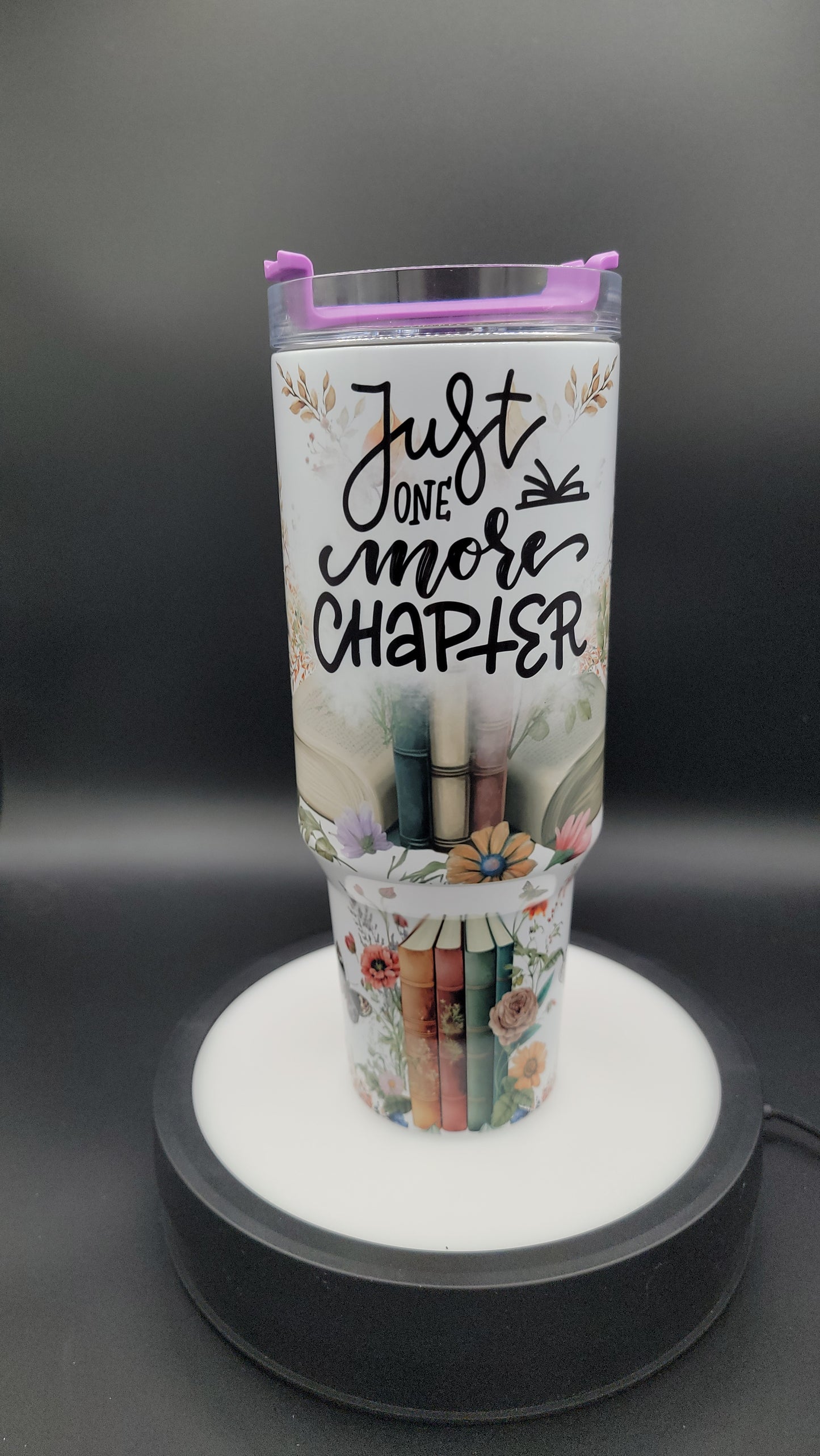 40oz Tumbler Just One More Chapter