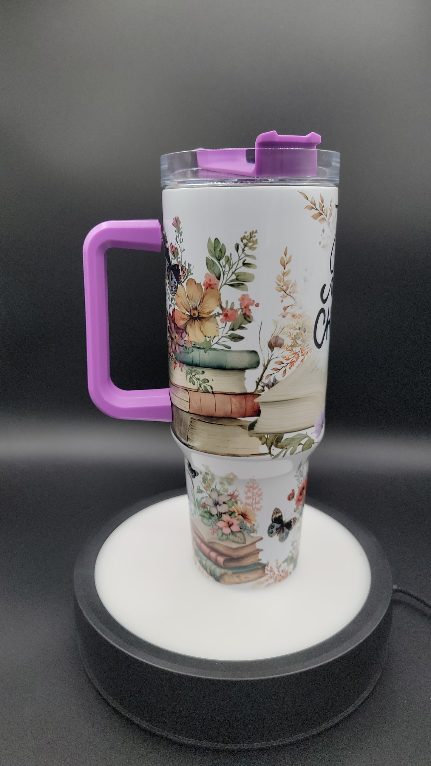 40oz Tumbler Just One More Chapter