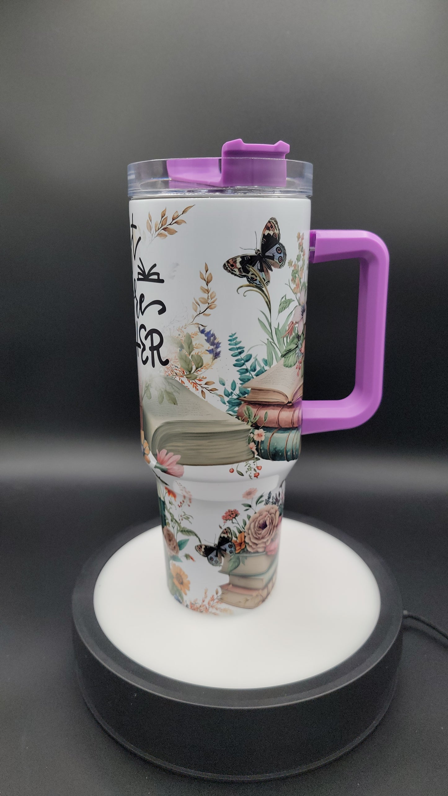 40oz Tumbler Just One More Chapter