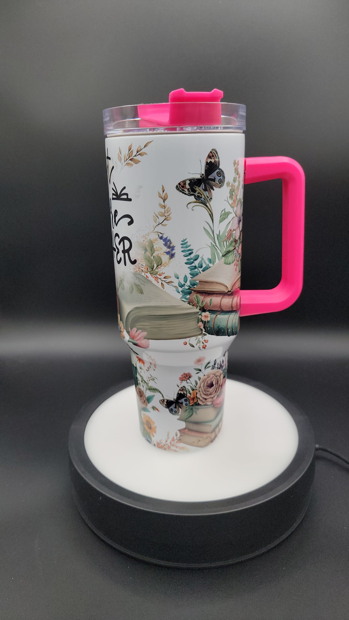 40oz Tumbler Just One More Chapter