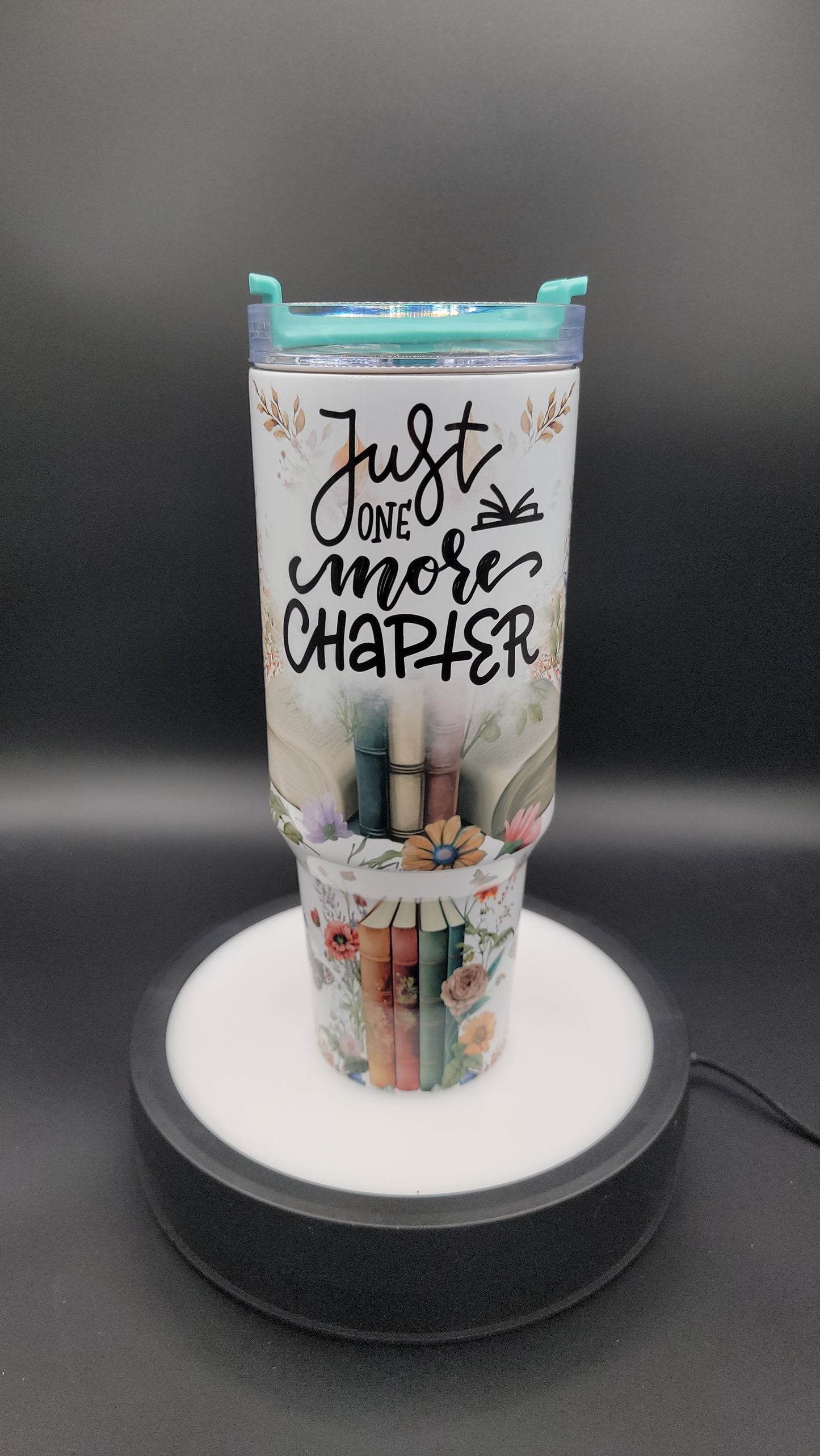 40oz Tumbler Just One More Chapter