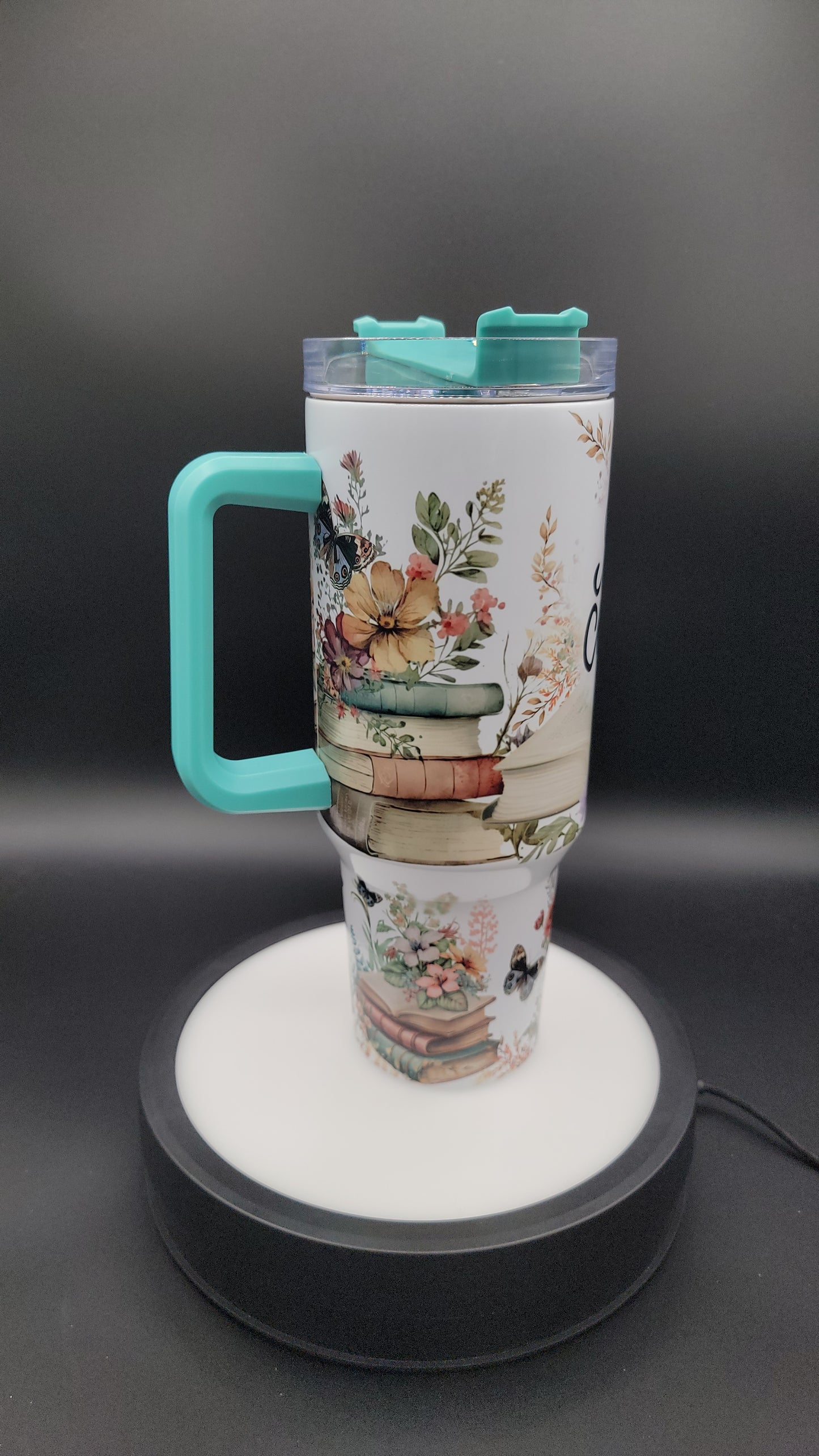 40oz Tumbler Just One More Chapter