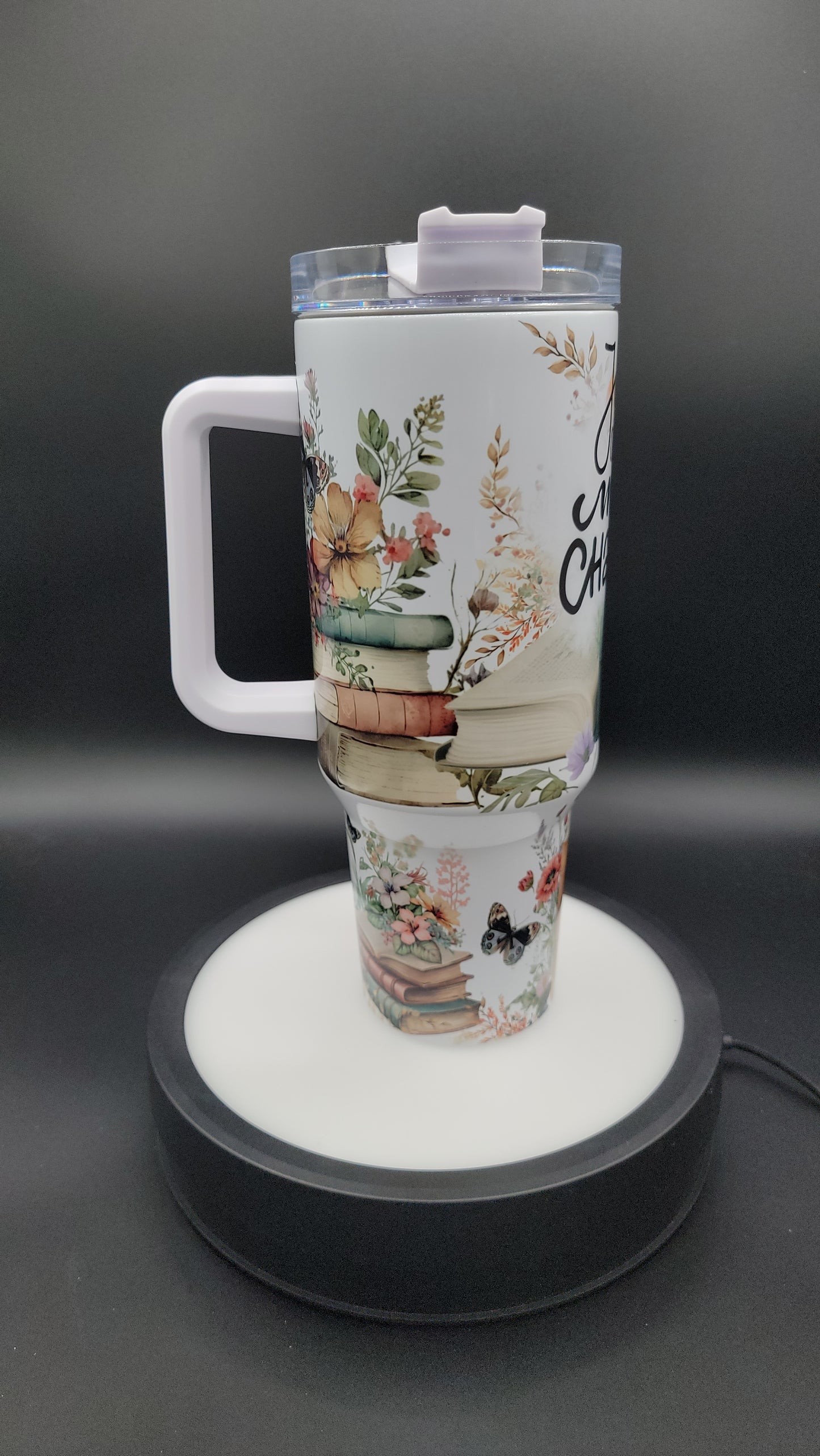 40oz Tumbler Just One More Chapter