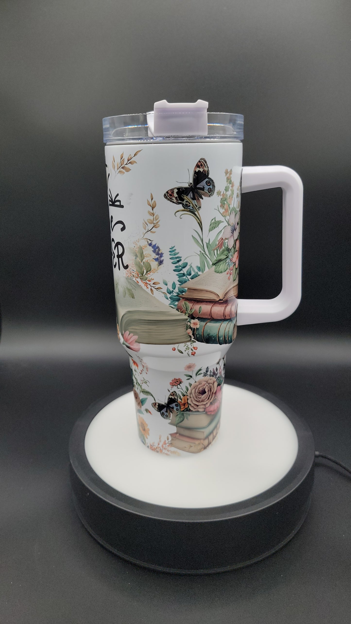 40oz Tumbler Just One More Chapter