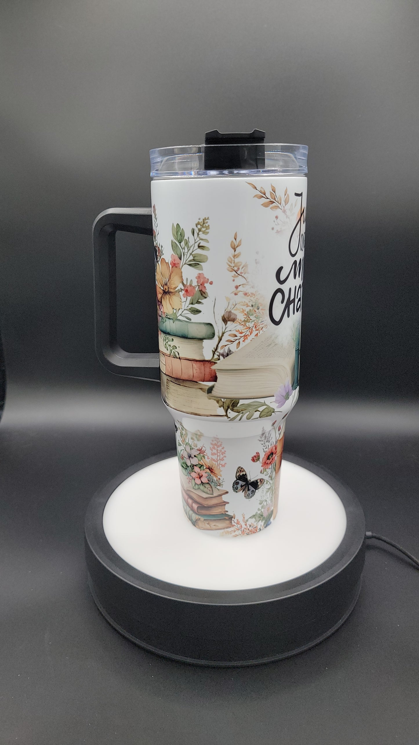 40oz Tumbler Just One More Chapter