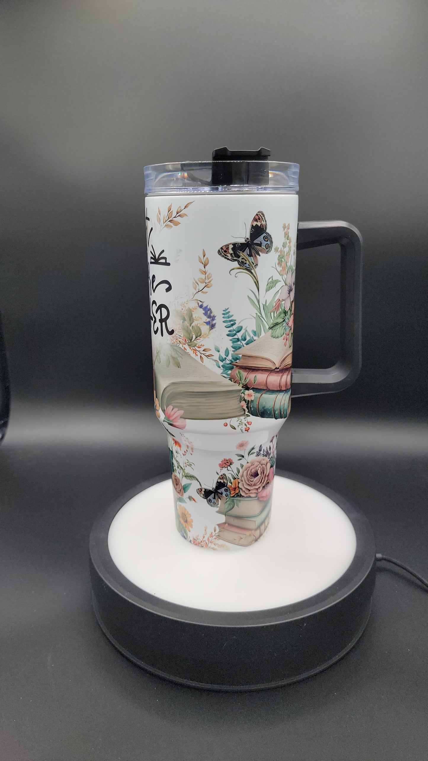 40oz Tumbler Just One More Chapter