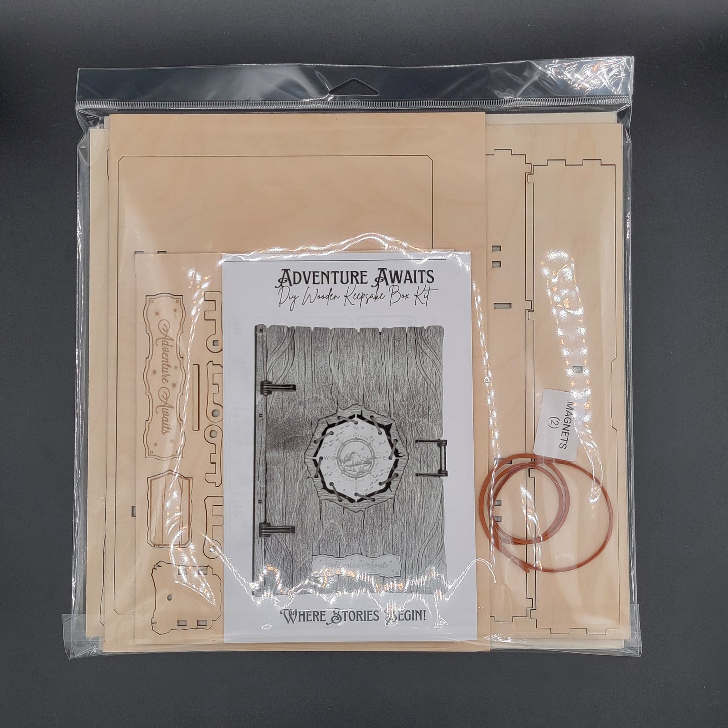 Adventure Awaits – Wooden Trinket Box Kit