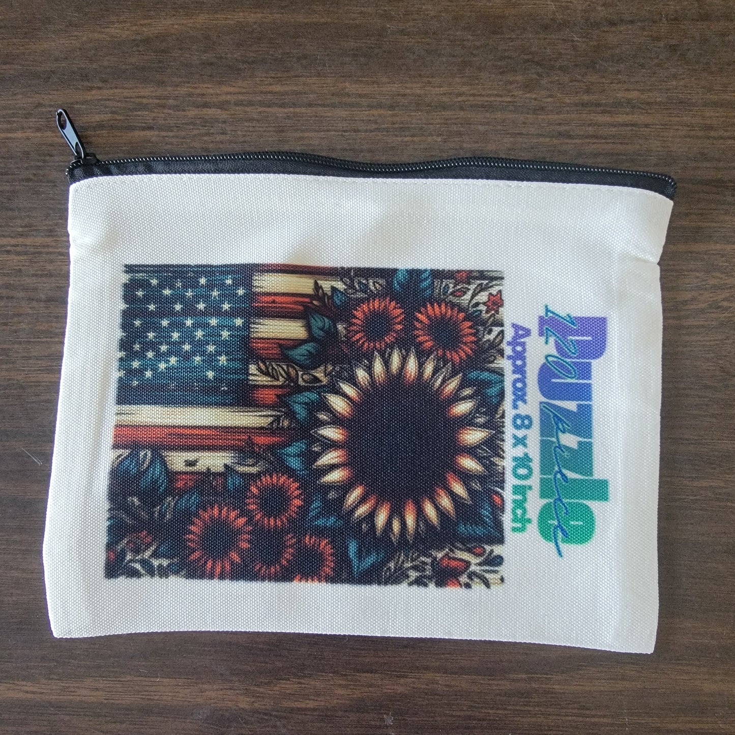 Flag and sunflowers - 120 Piece Puzzle