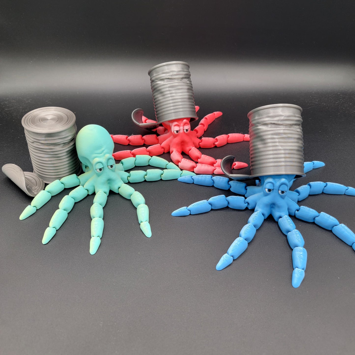 Trash Can Octopus - Articulated