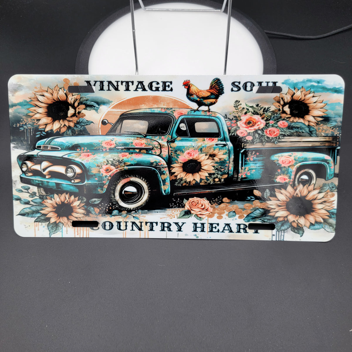 Sublimated Metal License Plate Art - Vintage Soul