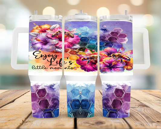40oz Tumbler Enjoy Life's Little Moments
