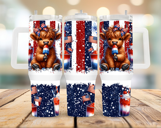 Popsicle Cow 40oz Tumbler