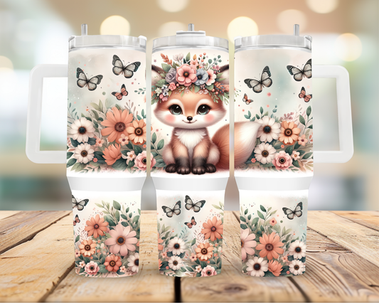 40oz Tumbler Fox