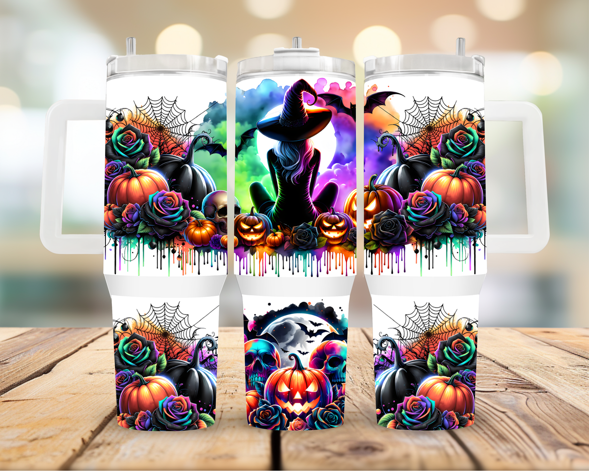 40oz Tumbler Moonlight Witch