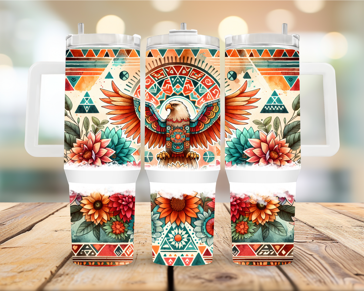 Aztec Eagle 40oz Tumbler