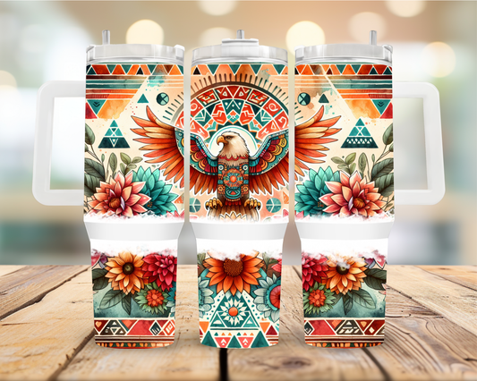 Aztec Eagle 40oz Tumbler