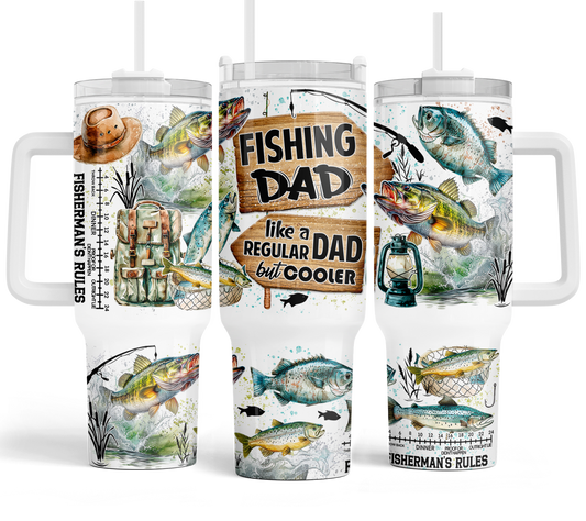 40oz Tumbler Fishing Dad